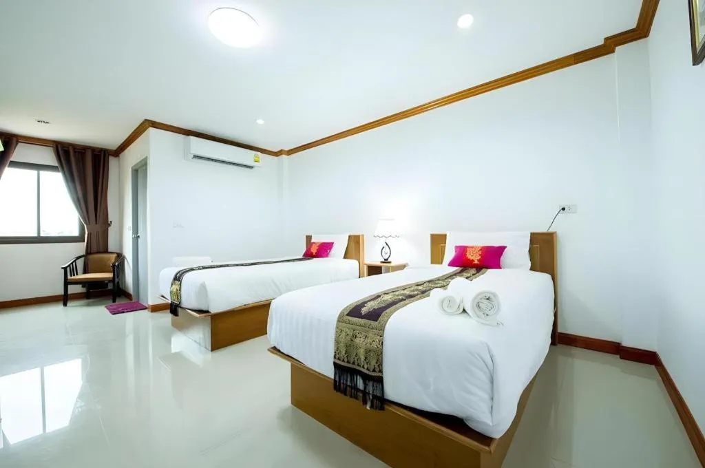Bed in Thatphanom View Hotel Nakhon