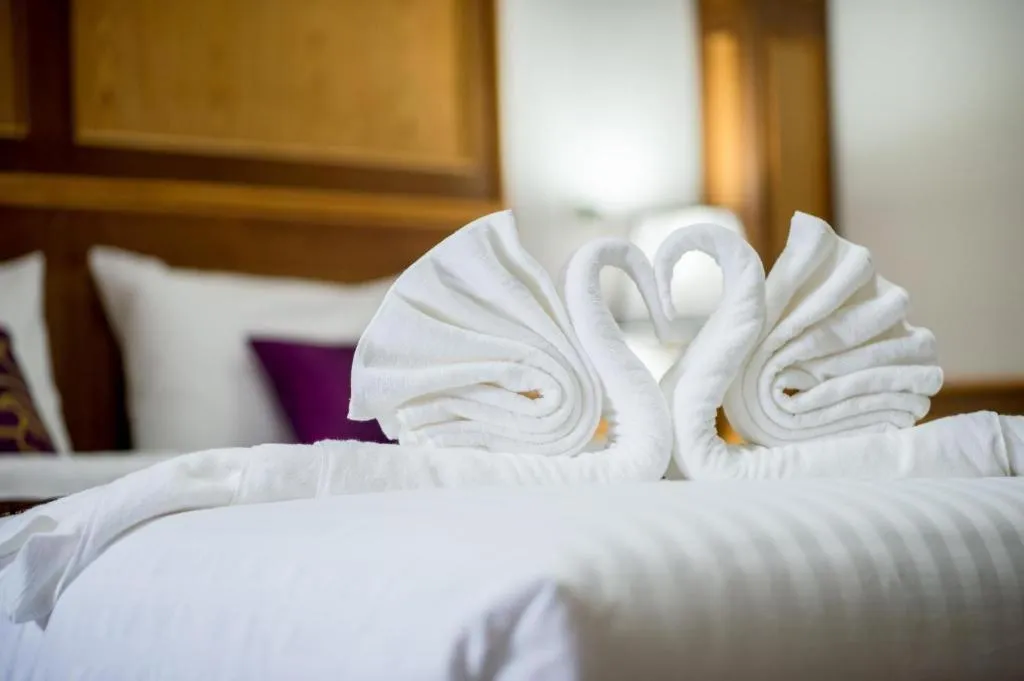 Bed in Thatphanom View Hotel Nakhon