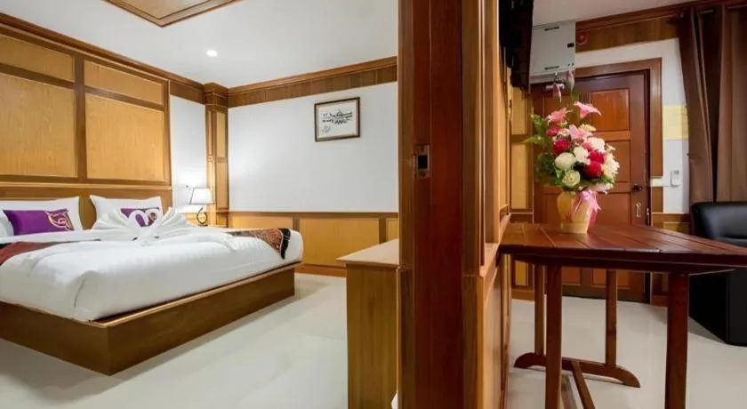 Bed in Thatphanom View Hotel Nakhon