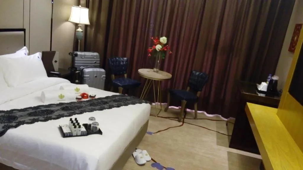 Bed in Lotus Blu Hotel