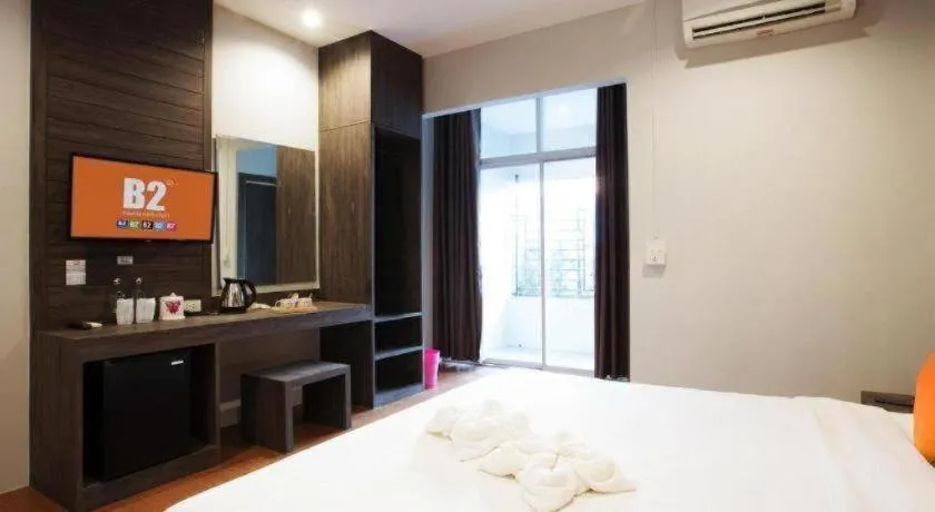 Bed in B2 Buriram Boutique and Budget Hotel