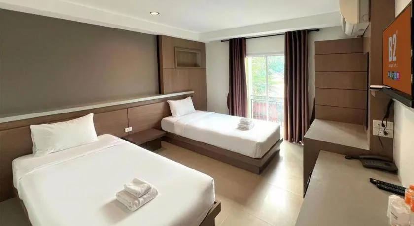 Bed in B2 Buriram Boutique and Budget Hotel