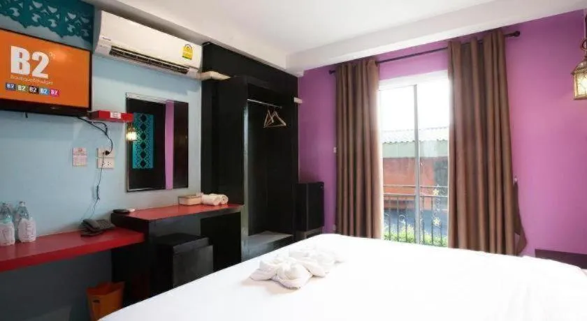 Bed in B2 Buriram Boutique and Budget Hotel