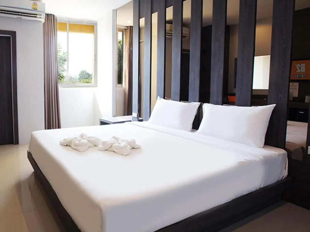 Bed in B2 Buriram Boutique and Budget Hotel