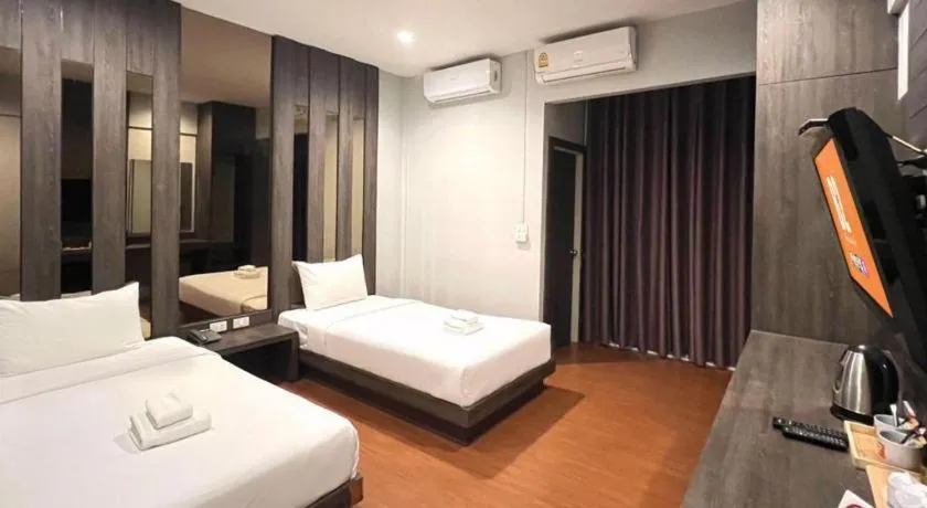 Bed in B2 Buriram Boutique and Budget Hotel
