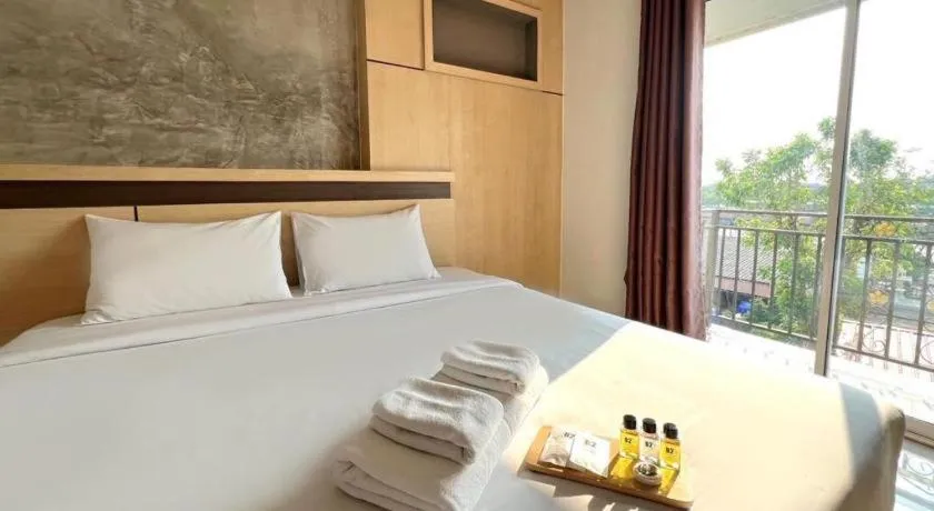 Bed in B2 Buriram Boutique and Budget Hotel