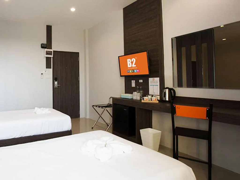 Bed in B2 Buriram Boutique and Budget Hotel