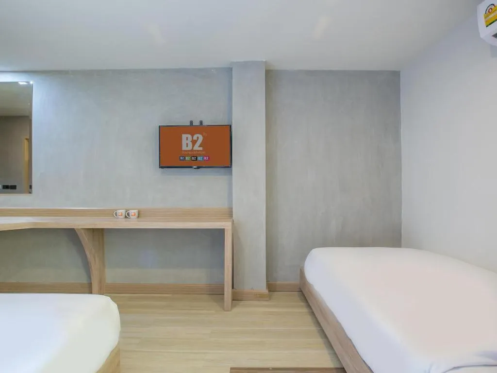 Bed in B2 Buriram Boutique and Budget Hotel