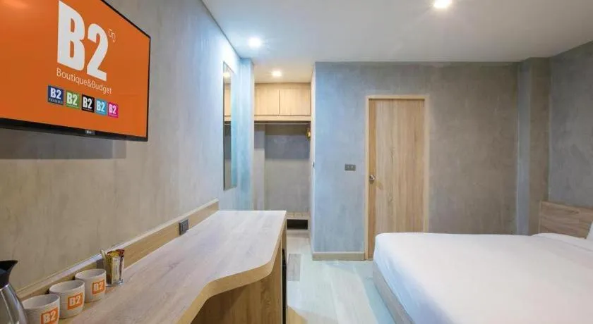 Bed in B2 Buriram Boutique and Budget Hotel