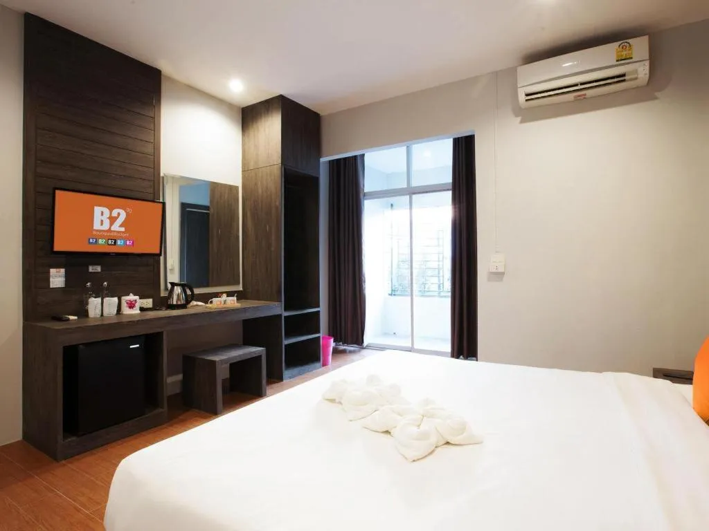 Bed in B2 Buriram Boutique and Budget Hotel