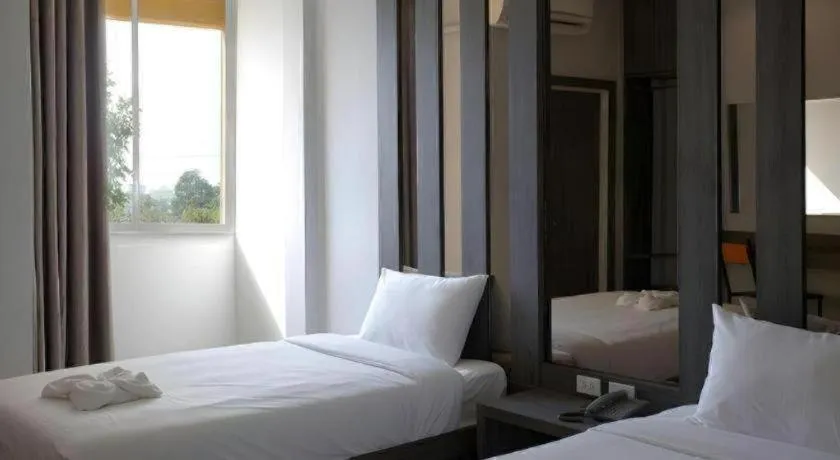 Bed in B2 Buriram Boutique and Budget Hotel