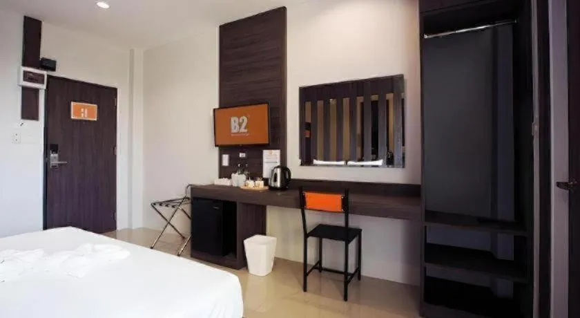 Bed in B2 Buriram Boutique and Budget Hotel