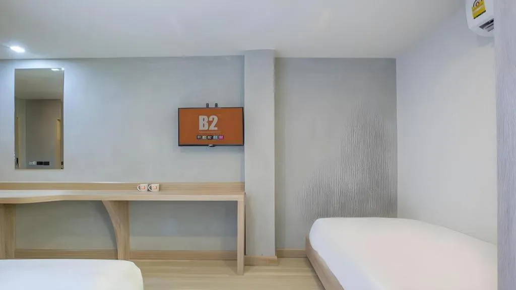 Bed in B2 Buriram Boutique and Budget Hotel