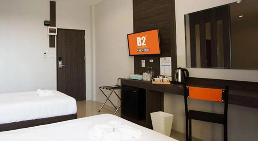Bed in B2 Buriram Boutique and Budget Hotel