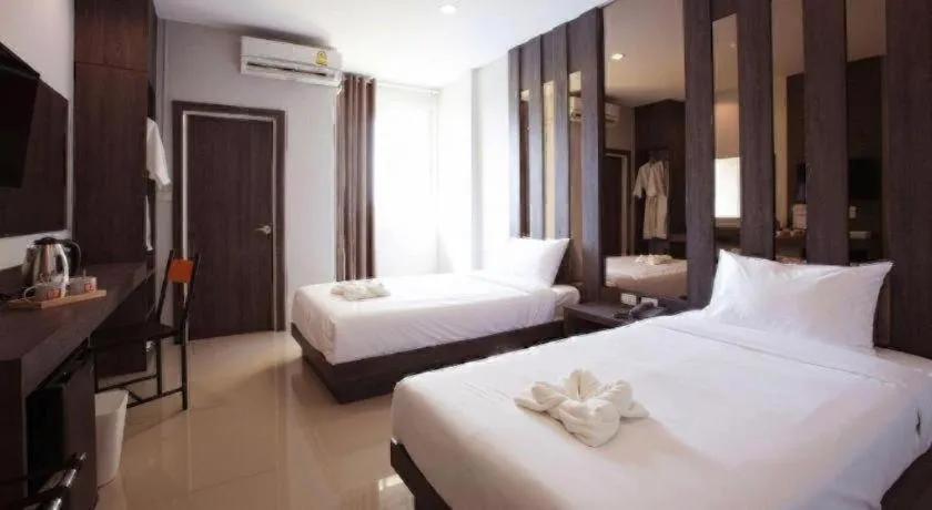 Bed in B2 Buriram Boutique and Budget Hotel