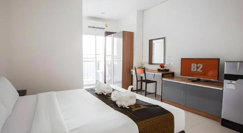 Bed in B2 Korat Boutique and Budget Hotel