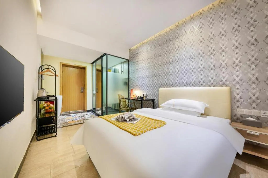 Bed in J Hotel Guangzhou University Town