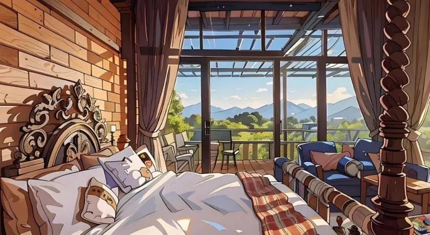 Bed in Cocoa Valley Resort