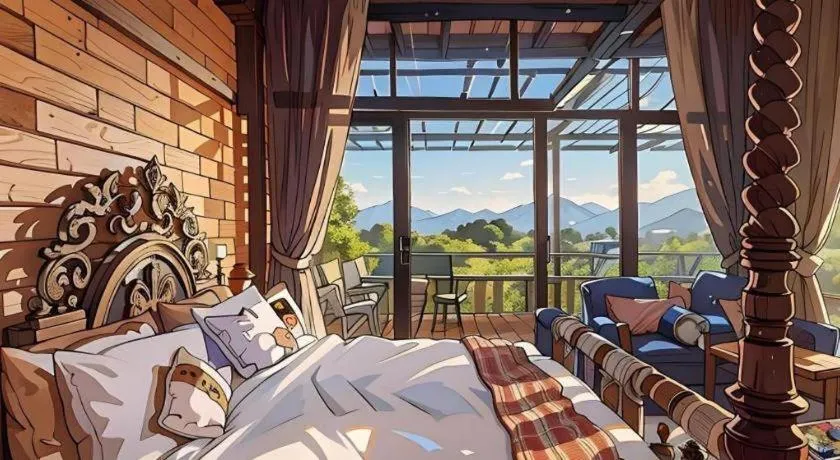 Bed in Cocoa Valley Resort