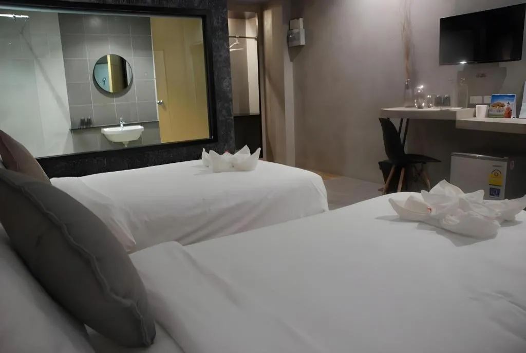 Bed in Hide & Seek Resort Krabi