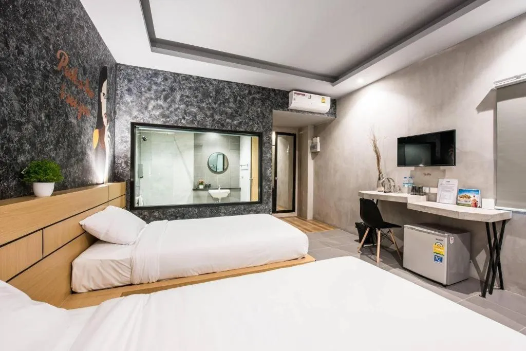 Bed in Hide & Seek Resort Krabi