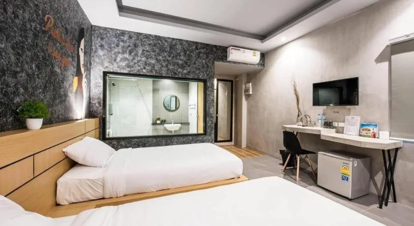 Bed in Hide & Seek Resort Krabi