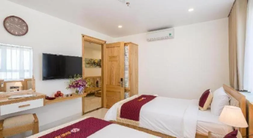 Bed in Grand Jeep Hotel Danang