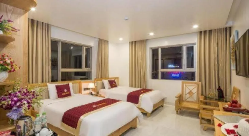 Bed in Grand Jeep Hotel Danang