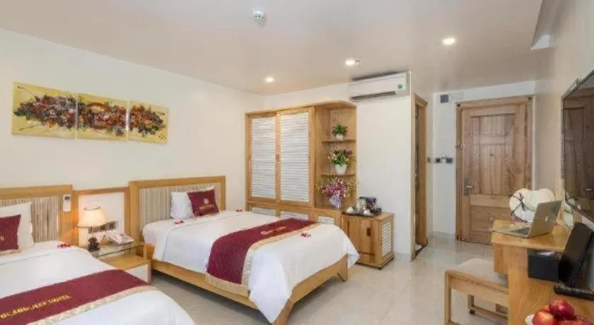 Bed in Grand Jeep Hotel Danang