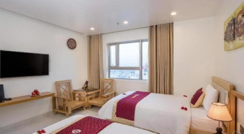 Bed in Grand Jeep Hotel Danang