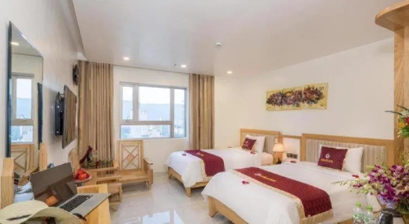 Bed in Grand Jeep Hotel Danang