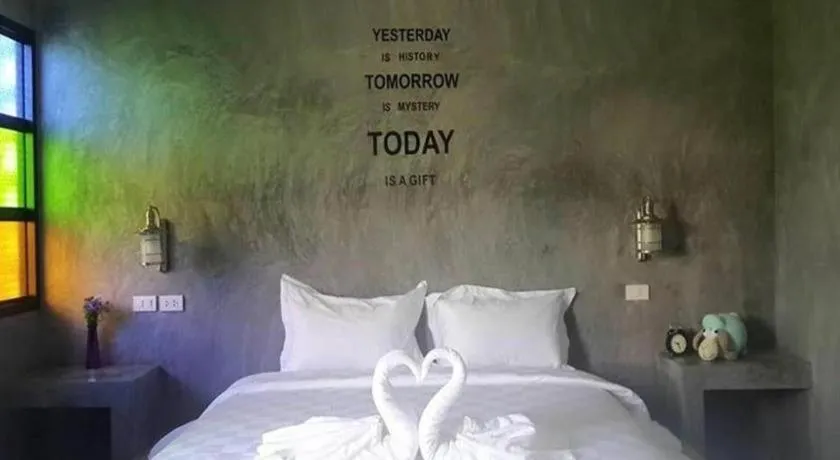 Bed in Baanwaan Resort