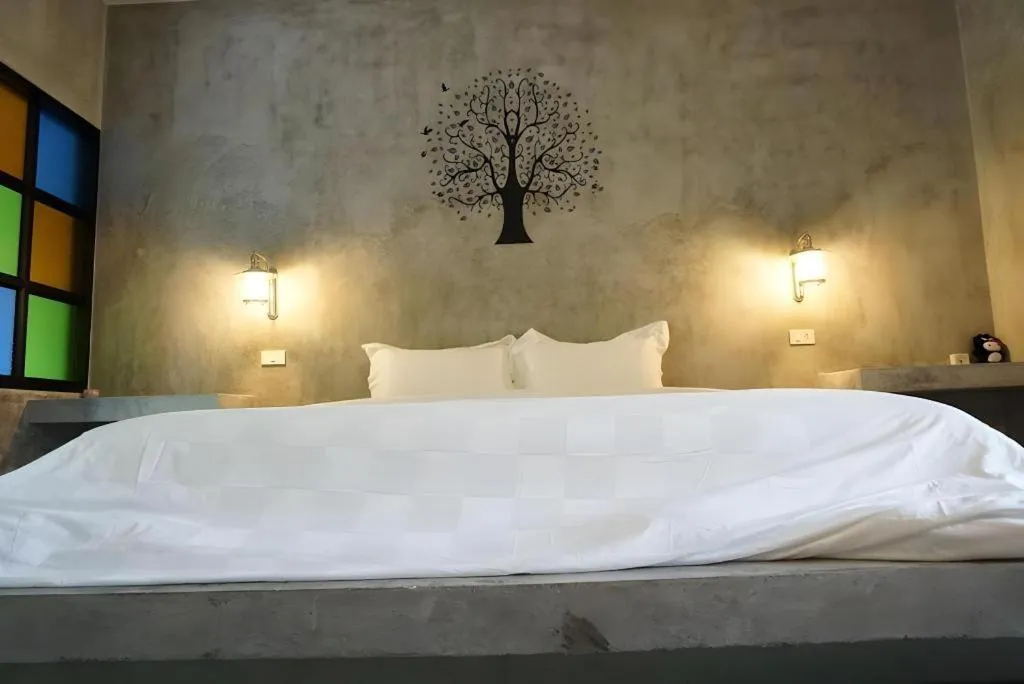 Bed in Baanwaan Resort