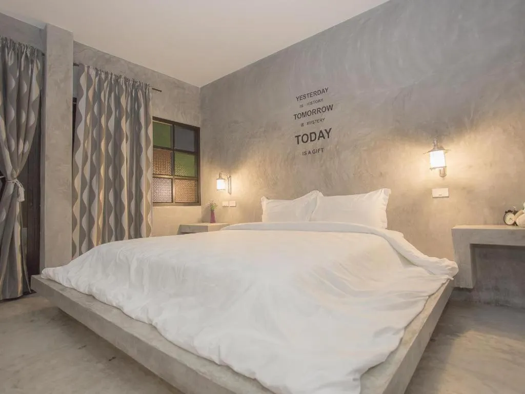 Bed in Baanwaan Resort