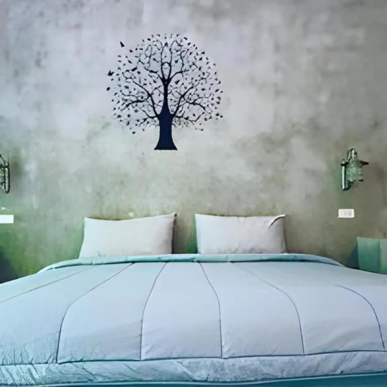 Bed in Baanwaan Resort