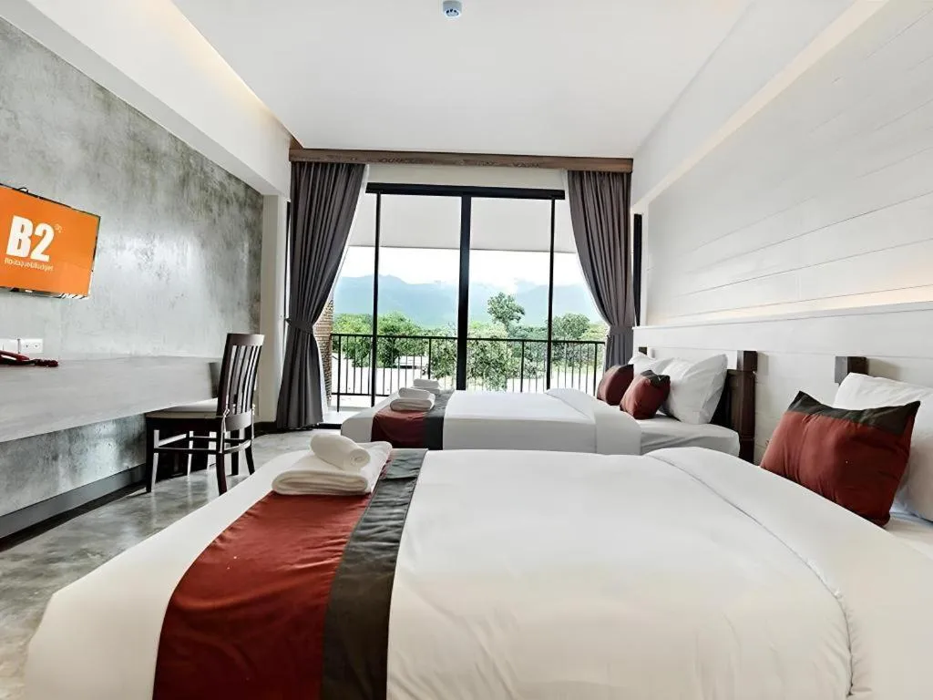 Bed in B2 Mae Hong Son Premier Hotel
