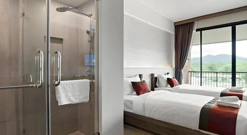 Bed in B2 Mae Hong Son Premier Hotel