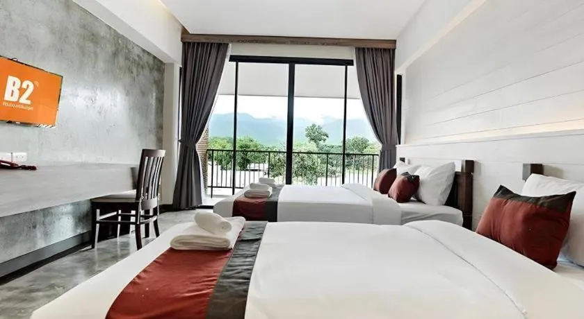 Bed in B2 Mae Hong Son Premier Hotel