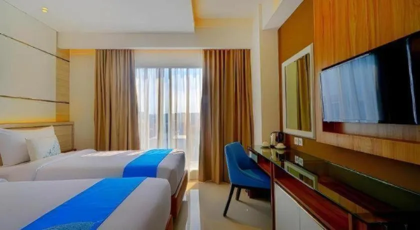 Bed in Java Lotus Hotel Jember