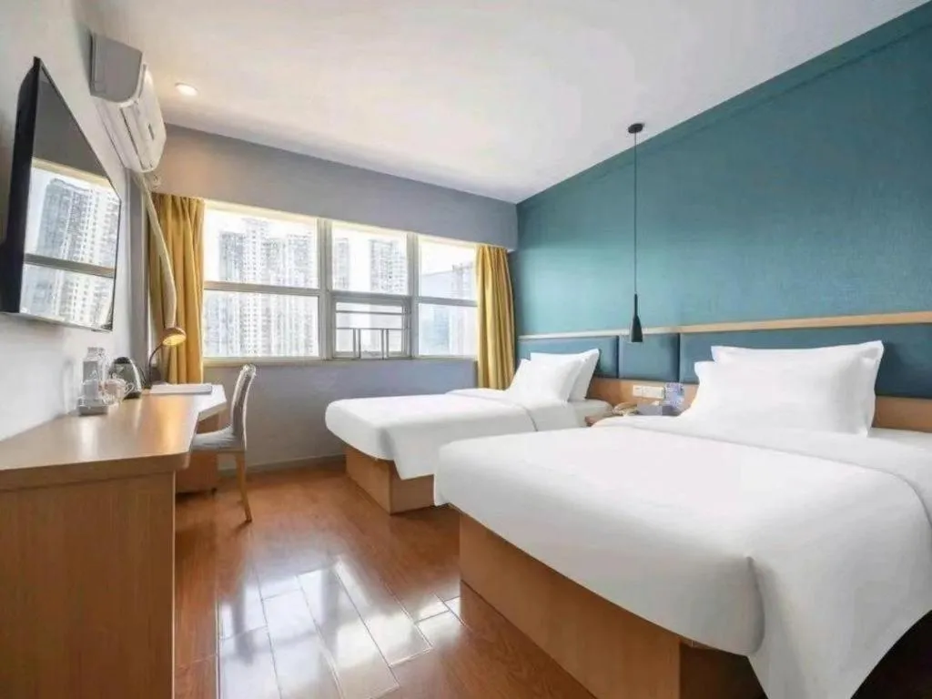 Bed in GreenTree Alliance Yichun Fengcheng Jianyi Avenue Hotel