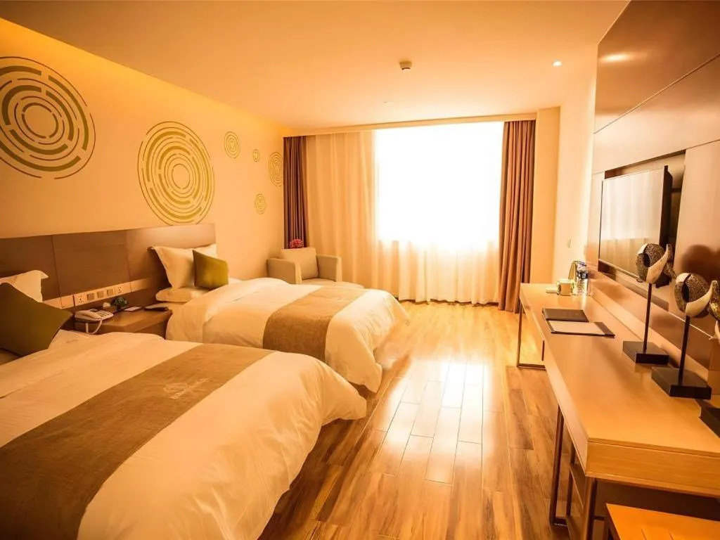 Bed in GreenTree Inn Xi'an Yanta District Dayanta Furongyuan Hotel