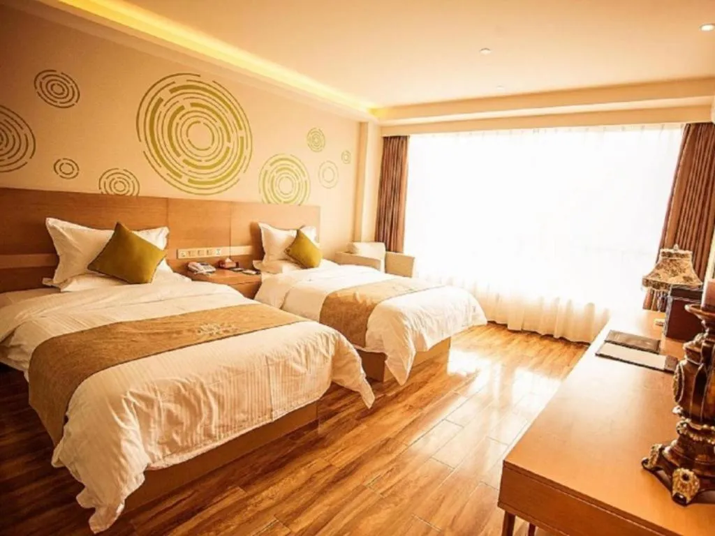 Bed in GreenTree Inn Xi'an Yanta District Dayanta Furongyuan Hotel