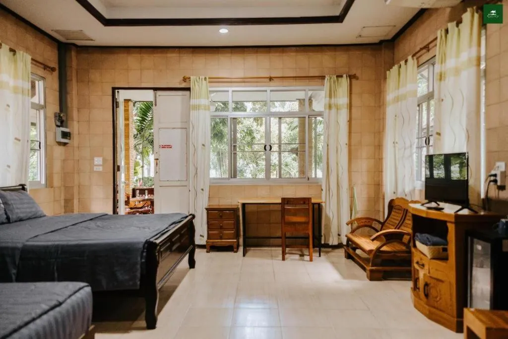 Bed in Pingview Villa Resort