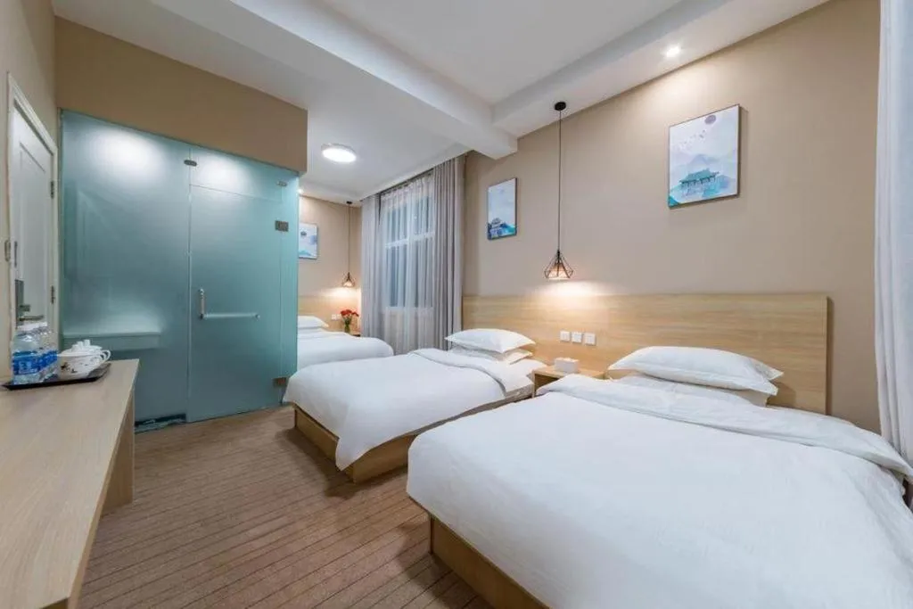 Bed in Zhaoxiangju Boutique Hotel Changshui Branch
