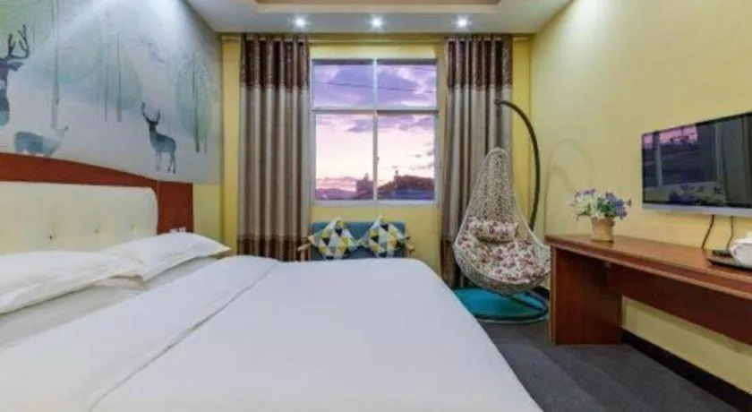 Bed in Zhaoxiangju Boutique Hotel Changshui Branch