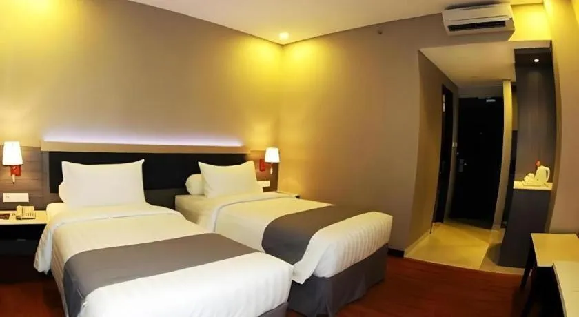 Bed in pyramid suites Hotel