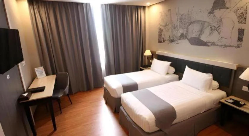 Bed in pyramid suites Hotel