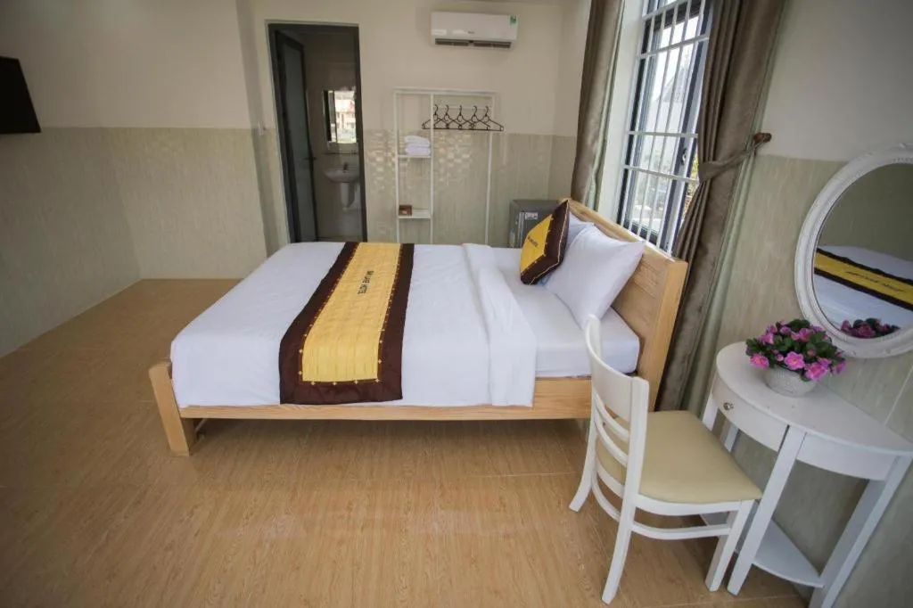 Bed in sun lake hotel