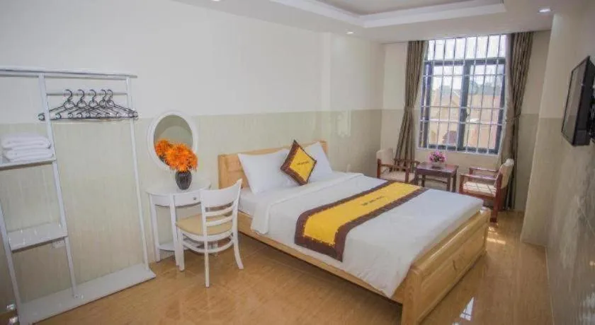 Bed in sun lake hotel