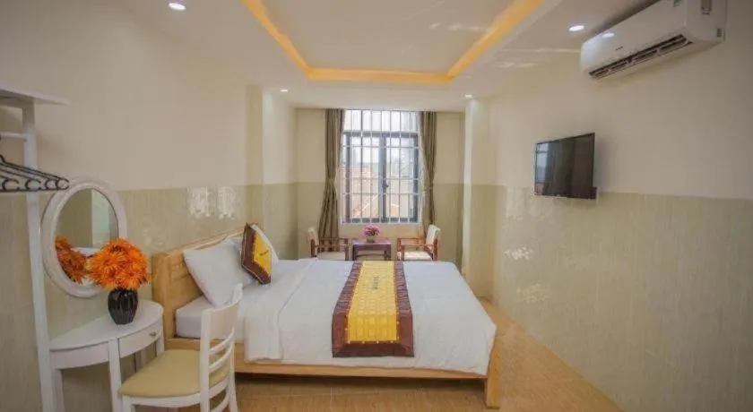 Bed in sun lake hotel